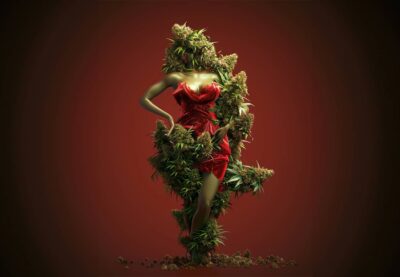 Weibliche Cannabispflanze