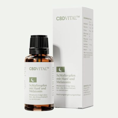 Schlaftropfen mit Hanf und Melatonin - CBD VITAL