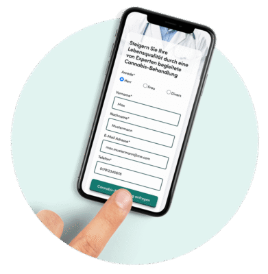 Formular für die Anfrage einer Cannabis-Behandlung ausfüllen