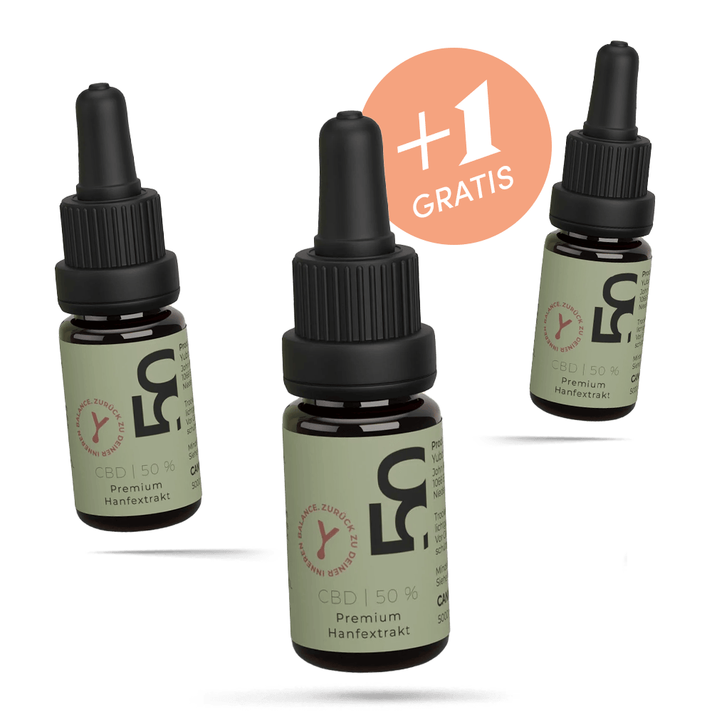 Cannaby CBD Öl 50% - 2+1 Spar-Angebot - Cannaby