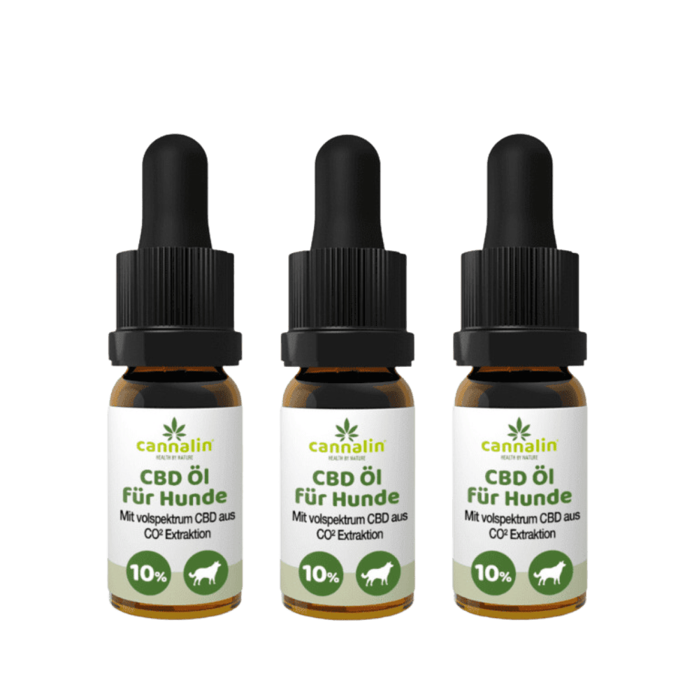 CBD Öl für Hunde 10% Kaufe 3 zahle 2 - Cannalin