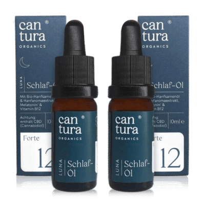 Luna CBD Schlaf Öl 12% - 1+1 Spar-Angebot - Cantura