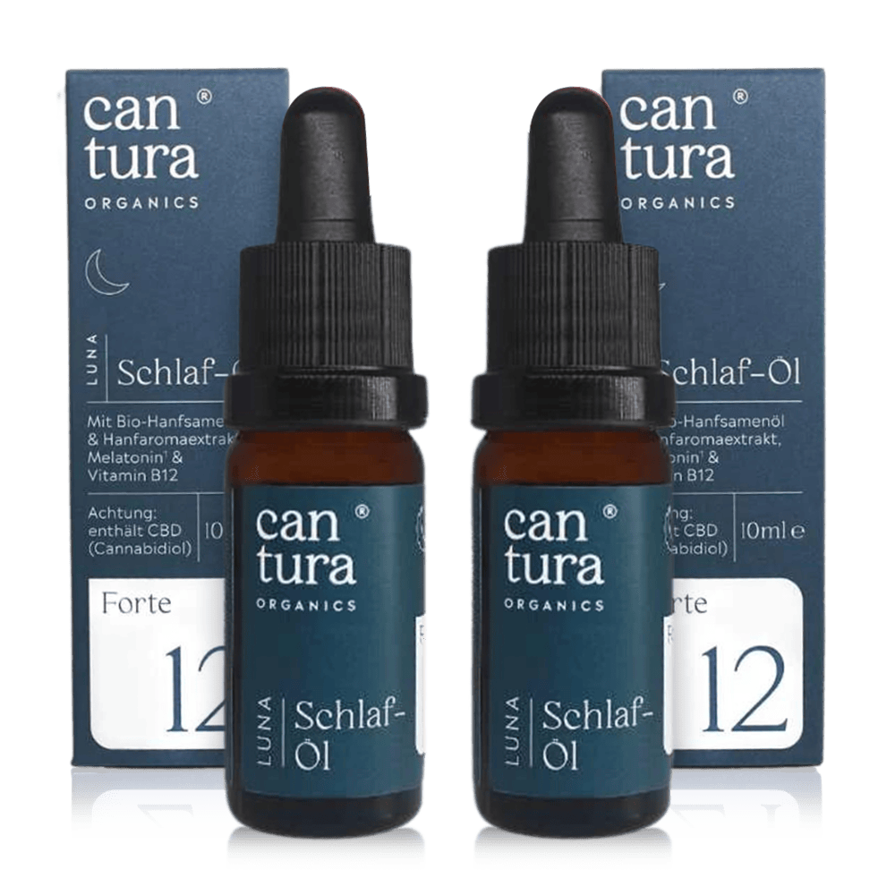 Luna CBD Schlaf Öl 12% - 1+1 Spar-Angebot - Cantura