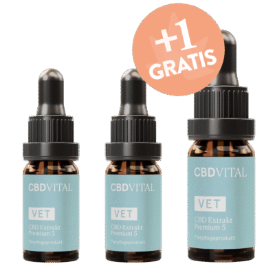 VET CBD 5 Extrakt Premium - 2+1 Spar-Angebot - CBD VITAL