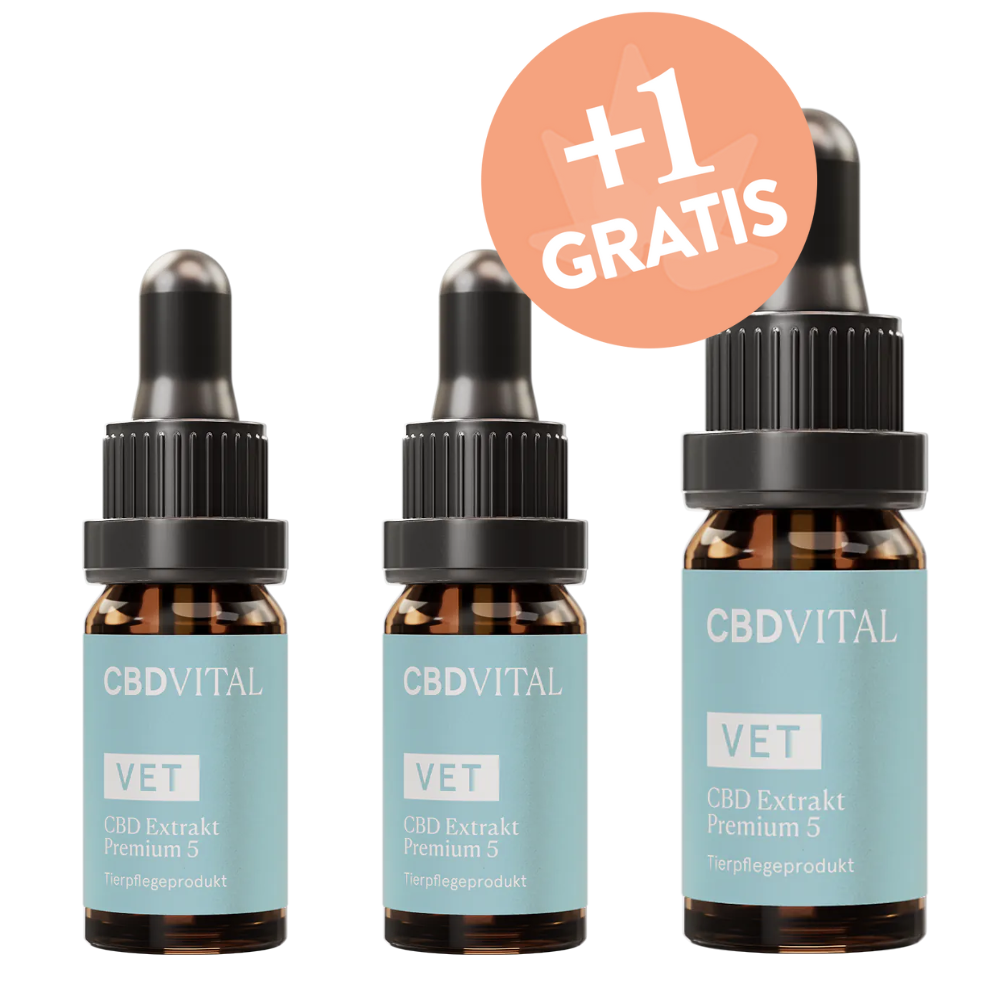 VET CBD 5 Extrakt Premium - 2+1 Spar-Angebot - CBD VITAL