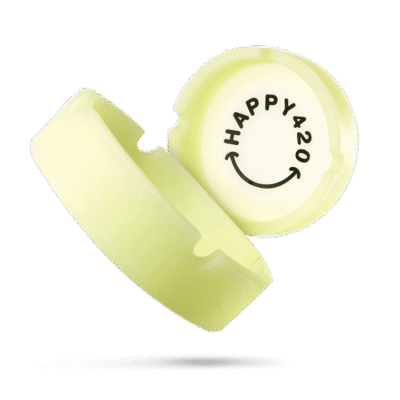 Glow in the Dark Aschenbecher - Happy420