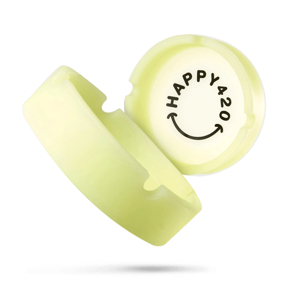 Glow in the Dark Aschenbecher - Happy420