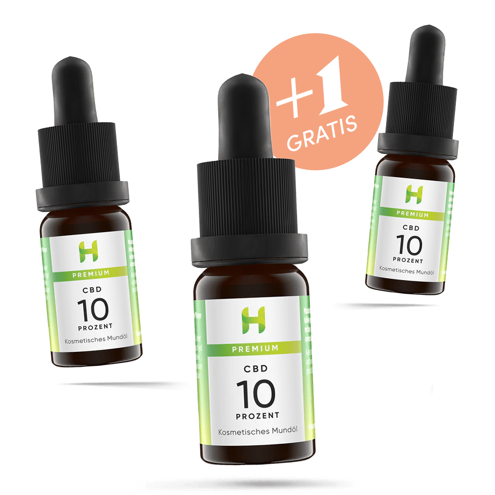 Hempamed CBD Öl 10% - 2+1 Spar-Angebot - Hempamed