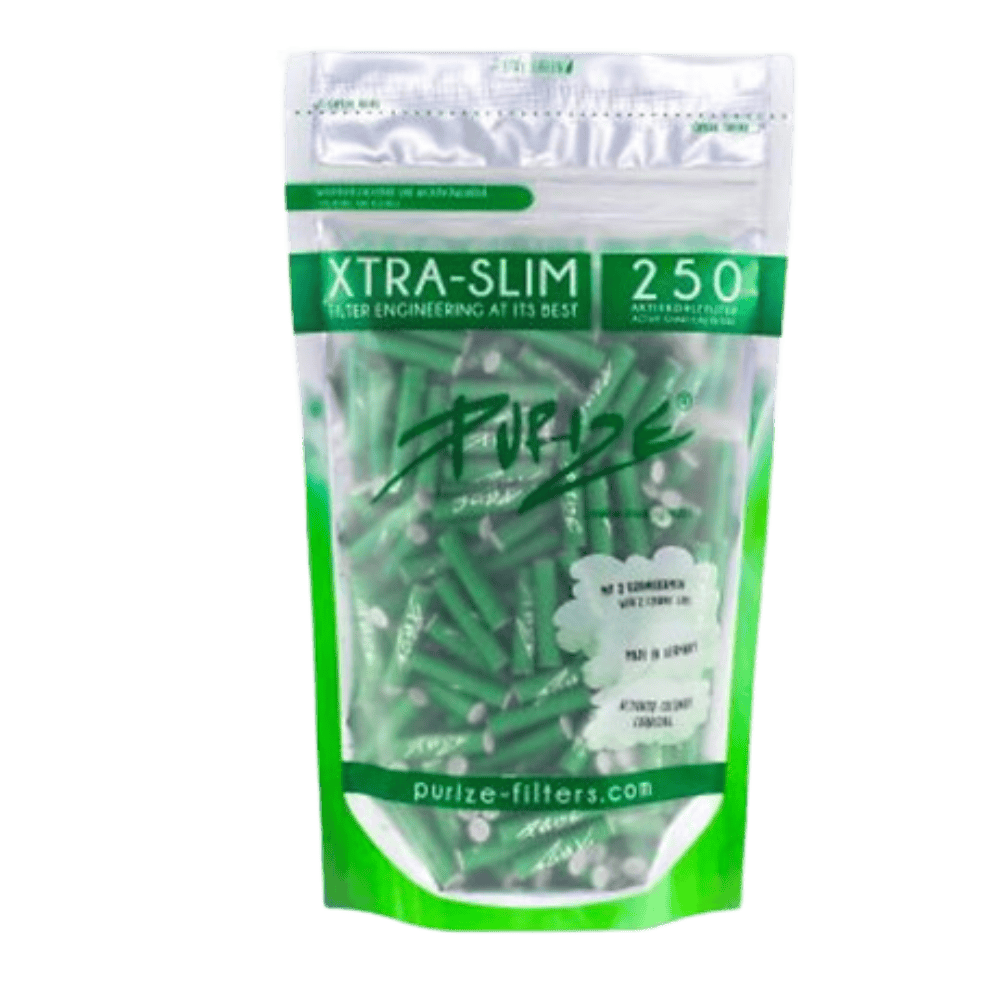PURIZE Aktivkohlefilter – XTRA Slim Size im 250er Standbodenbeutel - Schwaben Terps Shop