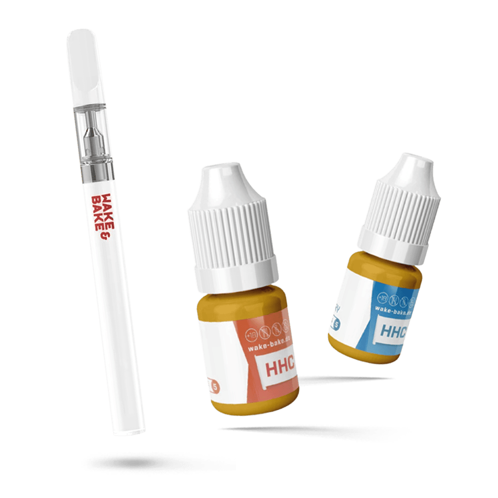 HHC-Liquid 2er-Set + Gratis Pen - Wake & Bake
