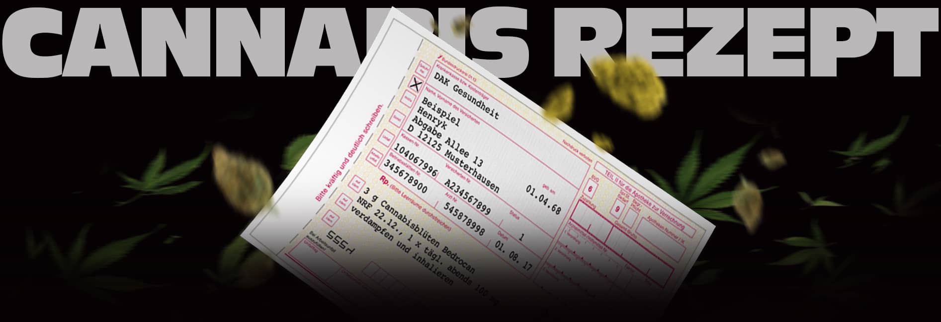 Cannabis Rezept einlösen - Angebot